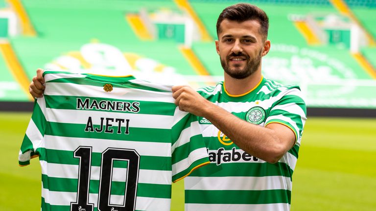 Celtic announce the signing of Swiss forward Albian Ajeti on a four-year-deal at Celtic Park