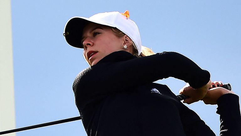 Annabell Fuller was three up after four holes in the final