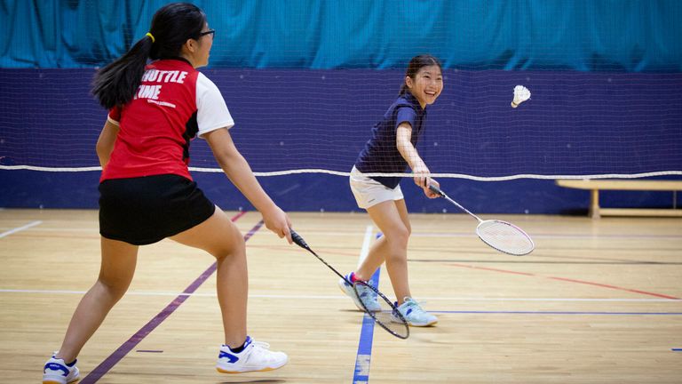 Badminton England organised an Indoor Sports Collective Day to highlight the importance of indoor facilities on physical and mental wellbeing.  Credit: Matt Alexander/PA Wire       