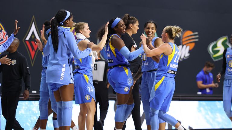 Chicago Sky stayed atop the WNBA thanks to an inspired performance from Azura Stevens which helped them overcome the Dallas Wings 82-79.