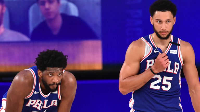 Philadelphia 76ers All-Star duo Joel Embiid and Ben Simmons 