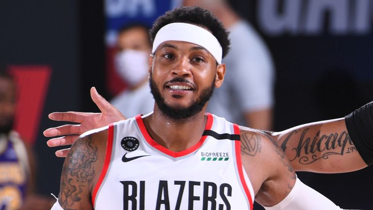 Carmelo Anthony calls on Portland Trail Blazers to respond in Game 4  against Los Angeles Lakers, NBA News