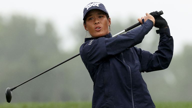 Celine Boutier during the final round of the LPGA Drive On Championship