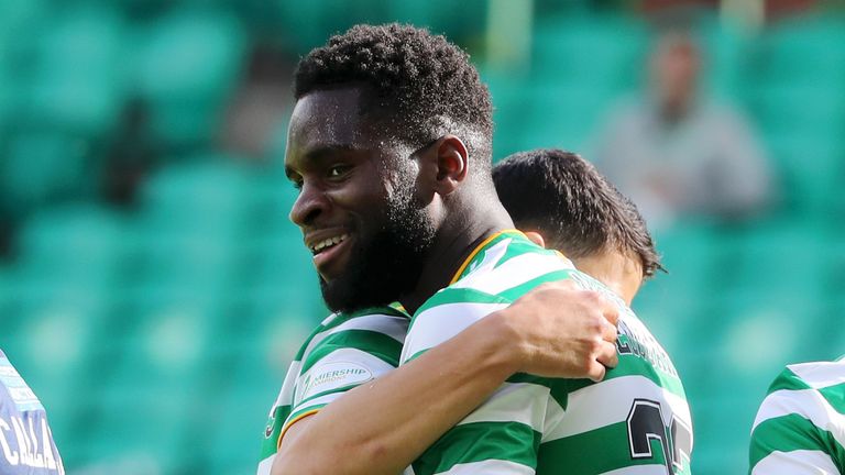 Odsonne Edouard scores a hat-trick against Hamilton on the opening weekend of the new season