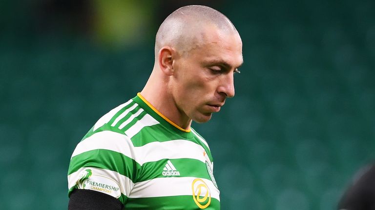 Celtic captain Scott Brown after the Champions League defeat to Ferencvaros