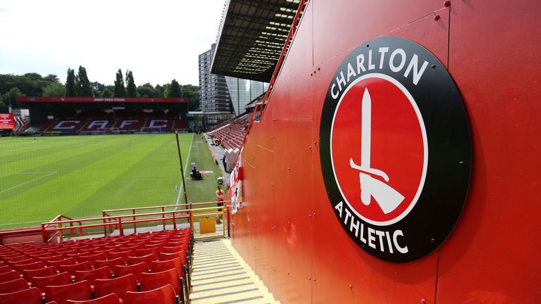 A general view of The Valley, home stadium of Charlton Athletic