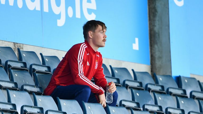 Con O'Callaghan watched from the stands