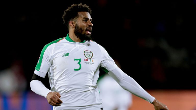 Cyrus Christie playing for Republic of Ireland