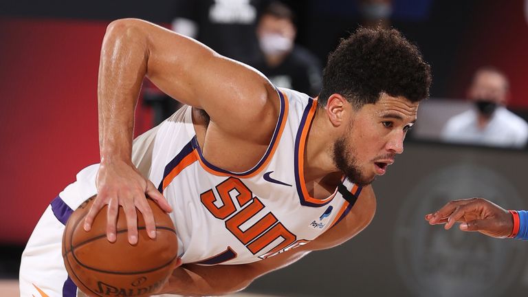 Devin Booker teases the Thunder defense