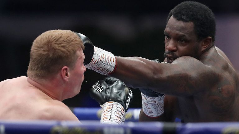 HANDOUT PICTURE COMPLIMENTS OF MATCHROOM BOXING.Dillian Whyte  vs Alexander Povetkin, WBC Diamond Belt Title fight..22 August 2020.Picture By Mark Robinson.