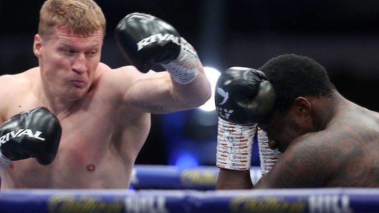 HANDOUT PICTURE COMPLIMENTS OF MATCHROOM BOXING.Dillian Whyte  vs Alexander Povetkin, WBC Diamond Belt Title fight..22 August 2020.Picture By Mark Robinson.