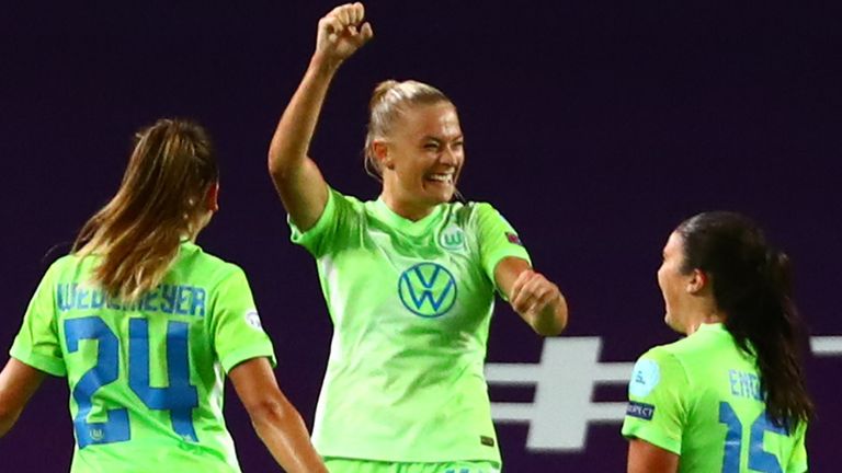 Fridolina Rolfo scored the winning goal for Wolfsburg