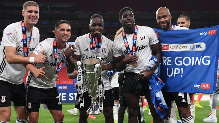 Fulham beat Brentford in the Championship play-off final to secure promotion to the Premier League