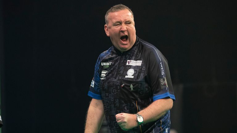 Glen Durrant produced a dominant display to see off Michael van Gerwen and go top of the Premier League on Wednesday night