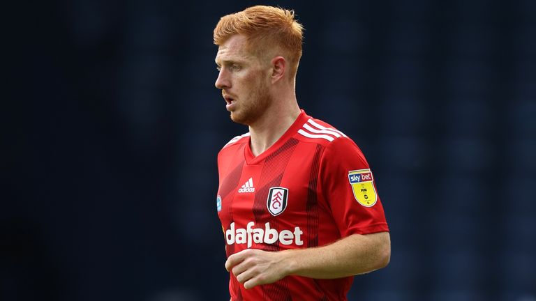 Harrison Reed of Fulham during the Sky Bet Championship match between West Bromwich Albion and Fulham at The Hawthorns on July 14, 2020 in West Bromwich, England. Football Stadiums around Europe remain empty due to the Coronavirus Pandemic as Government social distancing laws prohibit fans inside venues resulting in all fixtures being played behind closed doors.