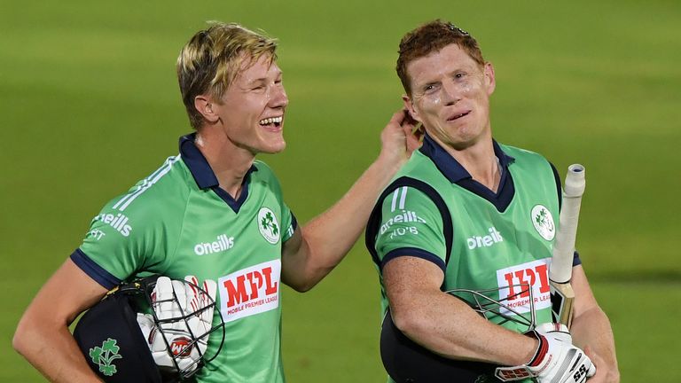 Harry Tector and Kevin O'Brien, Ireland, ODI win over England at Ageas Bowl