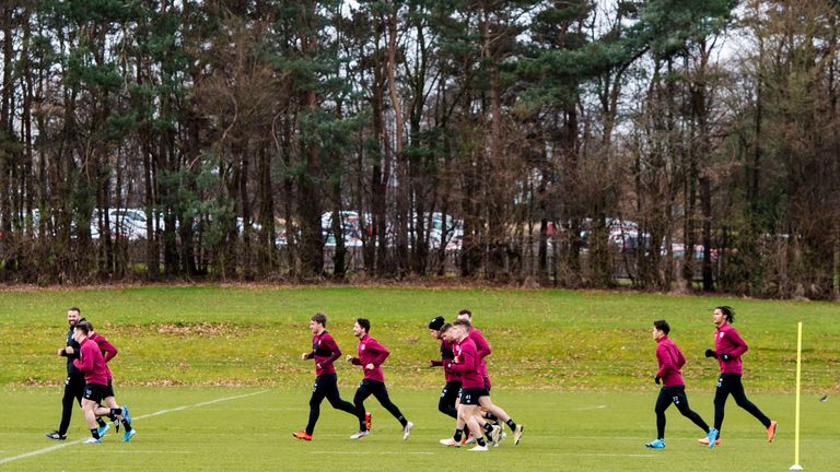 Hearts have been back in training at the Oriam since August 3.