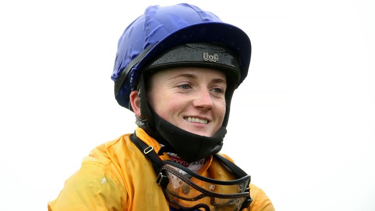 Hollie Doyle after winning on Stag Horn at Catterick