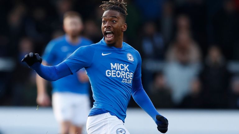 Peterborough United striker Ivan Toney