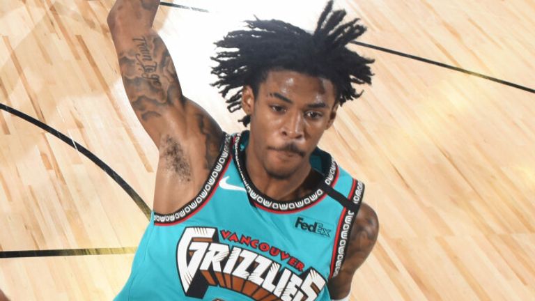 Ja Morant plays it close to the vest at the NBA combine but makes
