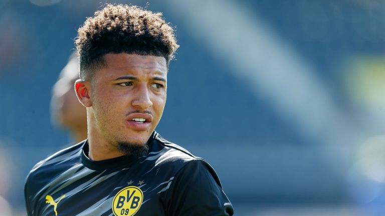 Jadon Sancho played for 45 minutes in Dortmund’s first match of pre-season 