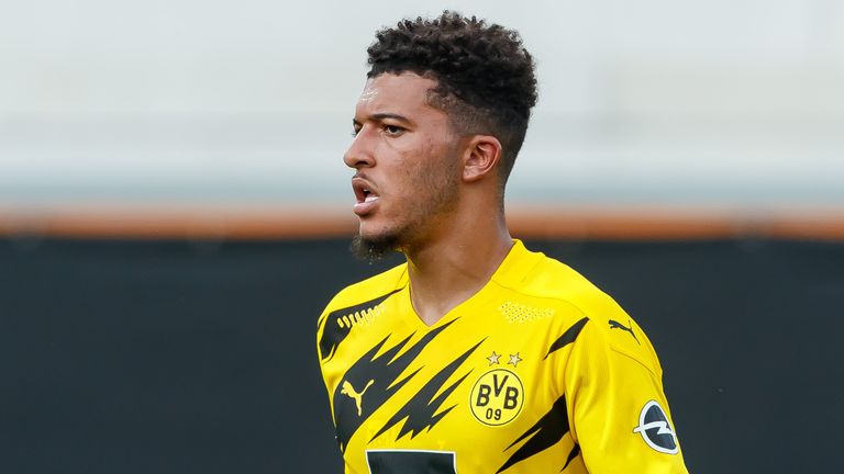 Jadon Sancho during the pre-season friendly between Borussia Dortmund and FK Austria Wien