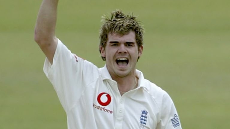 James Anderson made his Test debut for England against Zimbabwe back in 2003