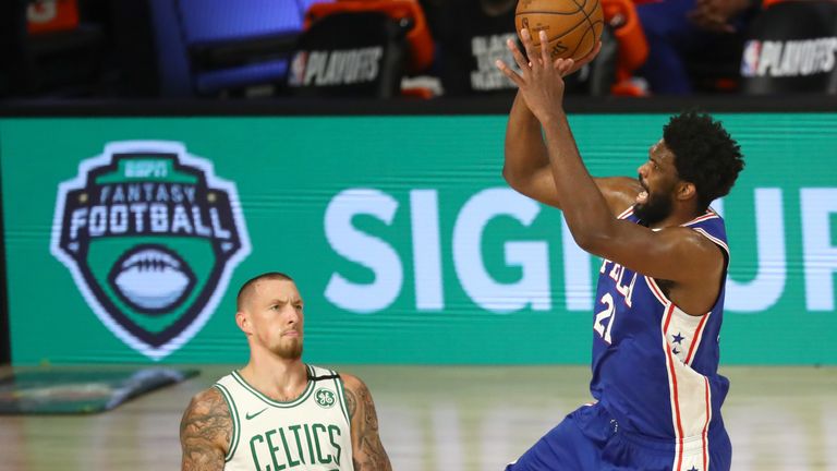 Joel Embiid had 30 points for the 76ers but it was to no avail as they fell short against the third seeds