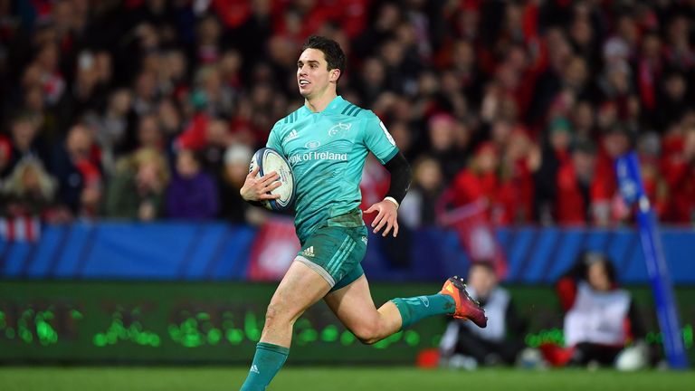 Carbery in action against for Munster against Gloucester  in 2019