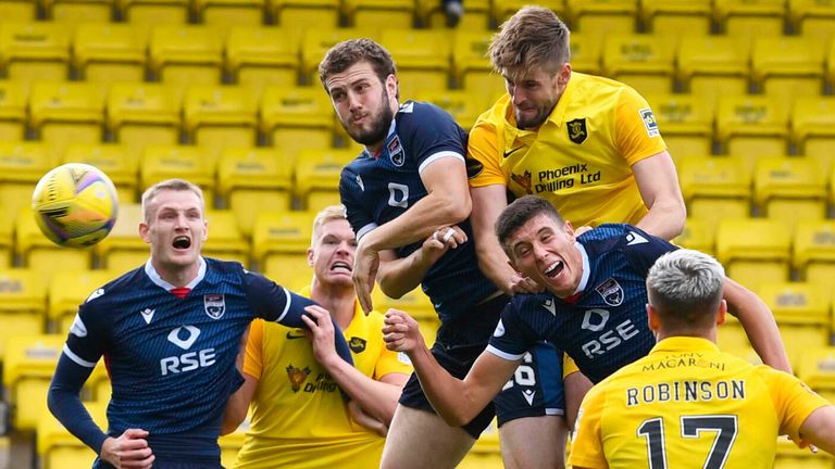 Jon Guthrie makes it 1-0 to Livingston against Ross County