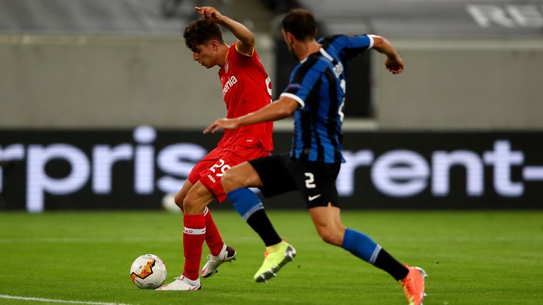 Kai Havertz gave Bayer Leverkusen hope with his strike after 24 minutes