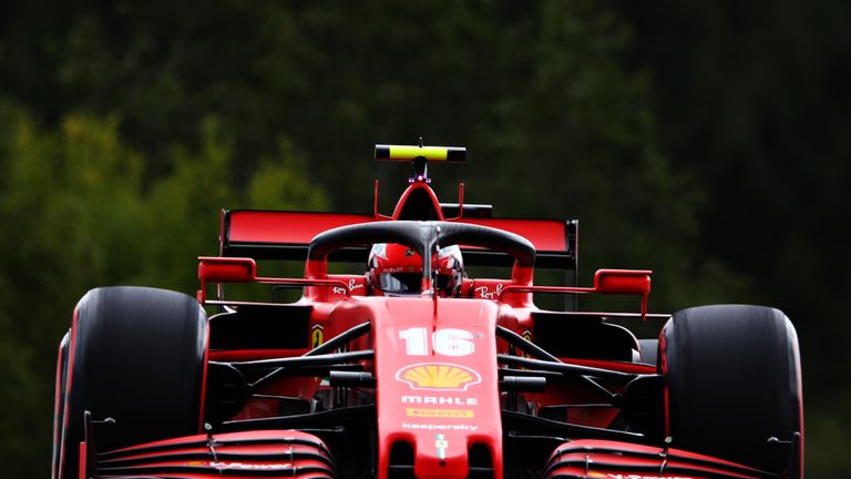 Charles Leclerc qualifying Spa