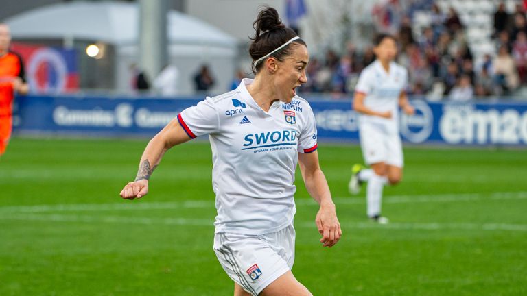 Lucy Bronze in action for Lyon