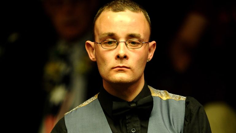 Martin Gould of England in action during his match against Neil Robertson of Australia during the Betfred.com World Snooker Championships match at The Crucible Theatre on April 24, 2010 in Sheffield, England.