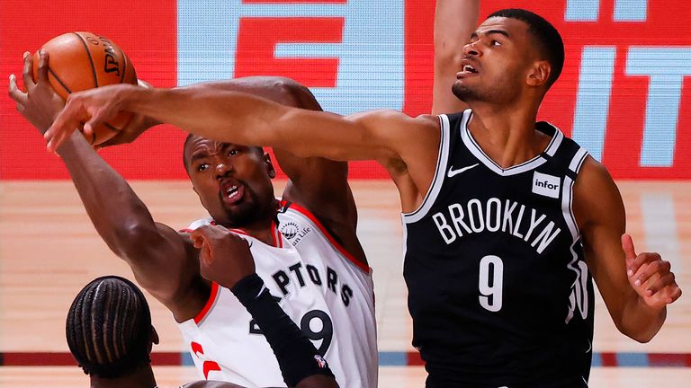 Toronto Raptors and the Brooklyn Nets