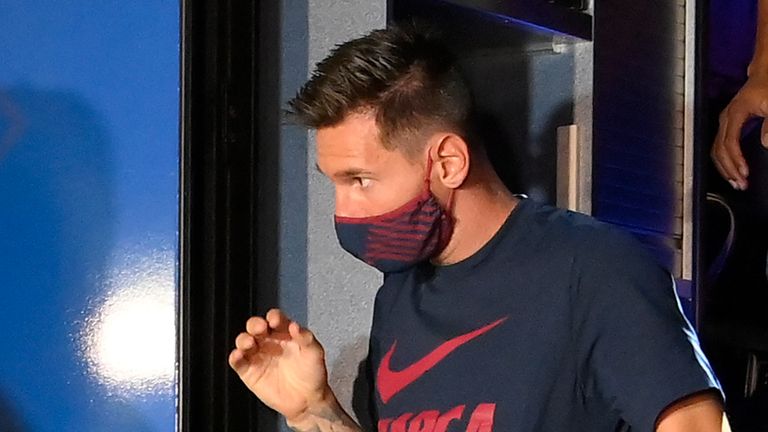 Lionel Messi before Barcelona&#39;s 8-2 defeat to Bayern Munich