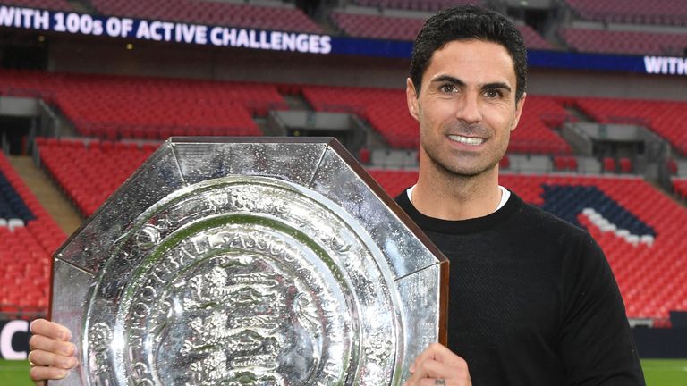 Arteta added the Community Shield to the FA Cup success in August