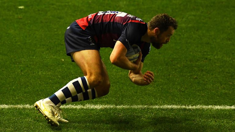 Luke Morahan scored Bristol's second try to see them into the lead 