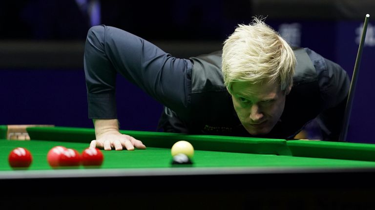 Neil Robertson of Australia in action against Jack Lisowski of Great Britain during in the final of 2019 World Snooker China Open at Olympic Sports Centre April 7, 2019 in Beijing, China.