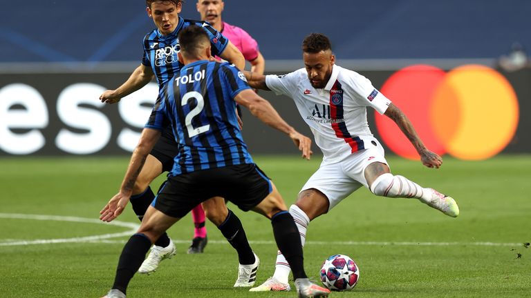 Neymar looks to create a moment of inspiration for PSG against Atalanta