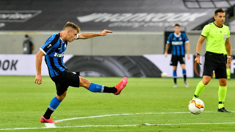 Nicolo Barella strokes Inter Milan into the lead on Monday night