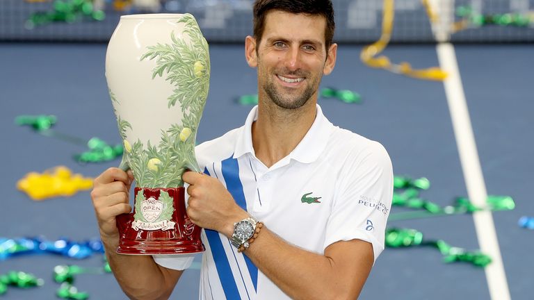 Novak Djokovic won his 35th Masters crown and 80th career title on Saturday