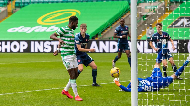 Odsonne Edouard taps home the opener after 20 minutes for Celtic
