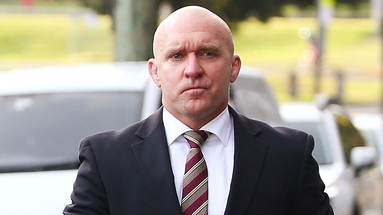 Justin Hodges of the Brisbane Broncos arrives at the NRL judiciary on September 29, 2015 in Sydney, Australia.