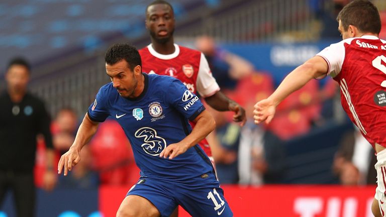 Pedro&#39;s final Chelsea appearance came in their FA Cup final defeat to Arsenal