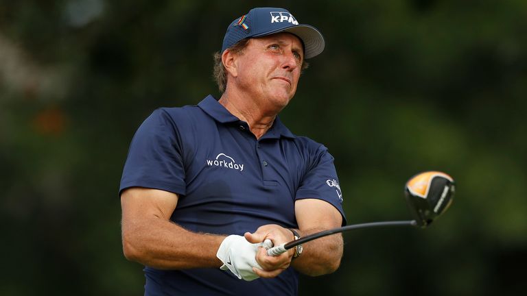 Phil Mickelson during the third round of the WGC-FedEx St Jude Invitational