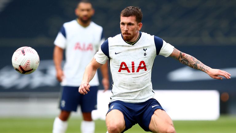 Pierre-Emile Hojbjerg featured for Tottenham for the first time  since his move