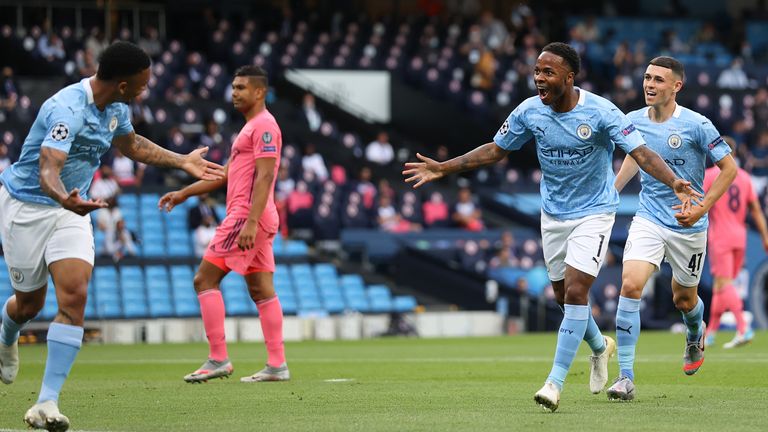 Sterling joins Manchester City's 100-goal club with opener against Real  Madrid