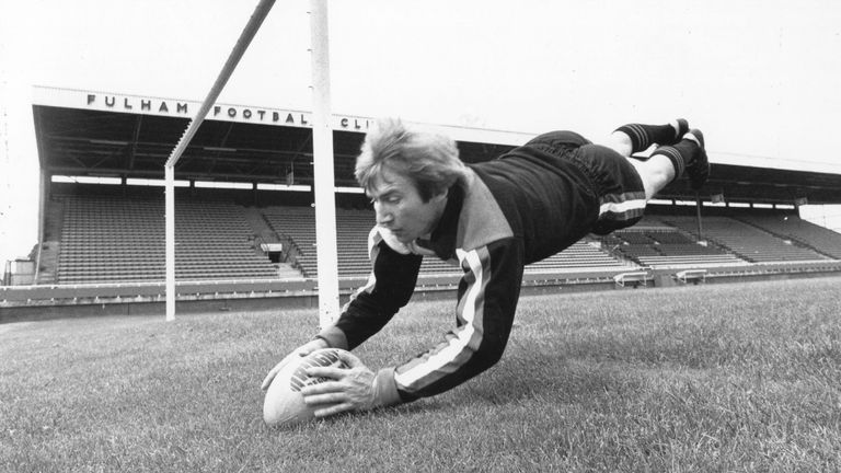 1st March 1980: Reg Bowden, rugby league player from Widnes at Fulham Football Club, where he will be both player and team coach for Fulham's rugby league side. (Photo by Evening Standard/Getty Images)