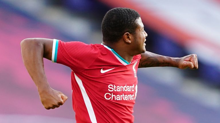 Rhian Brewster scored both goals in Liverpool&#39;s comeback draw against RB Salzburg